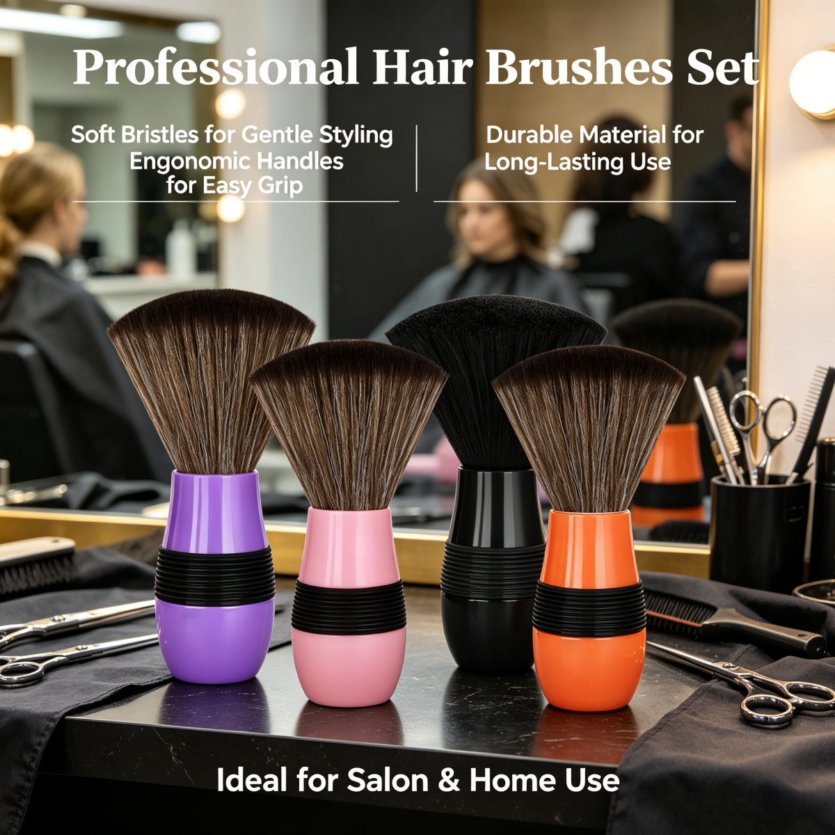 Home Barbershop - NEW Professional Soft Bristle Barber Neck