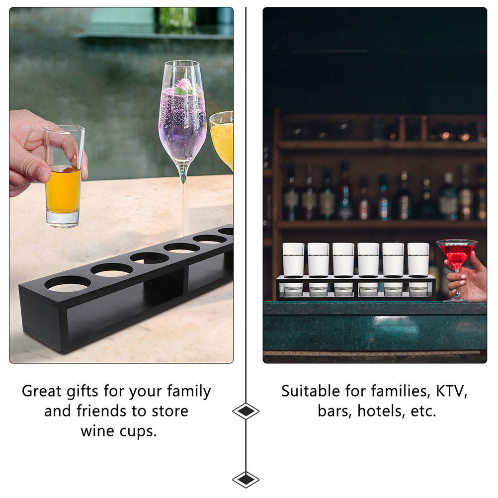 2Pcs Shot Glasses Rack Wooden  - Home Bar Stand 리뷰 및 가격