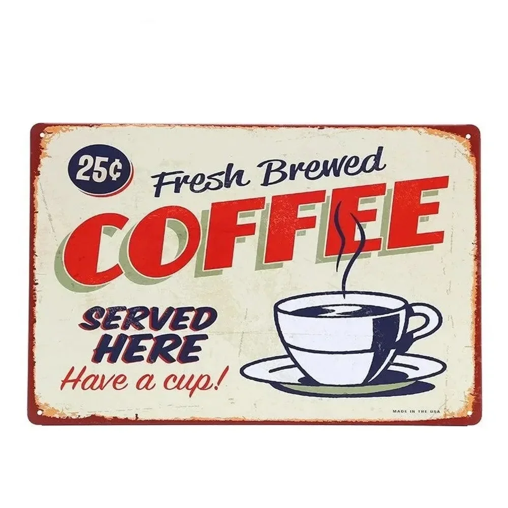 Plaque Metal Signs Drink Coffe - Home Bar And Coffee 리뷰 및 가격