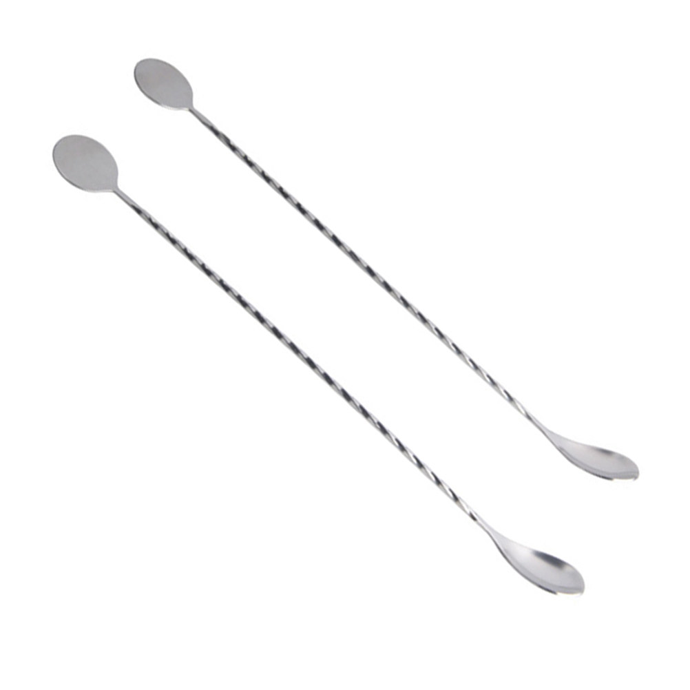 2Pcs Stainless Steel Cocktail  - Bar Spoon Twisted 리뷰 및 가격