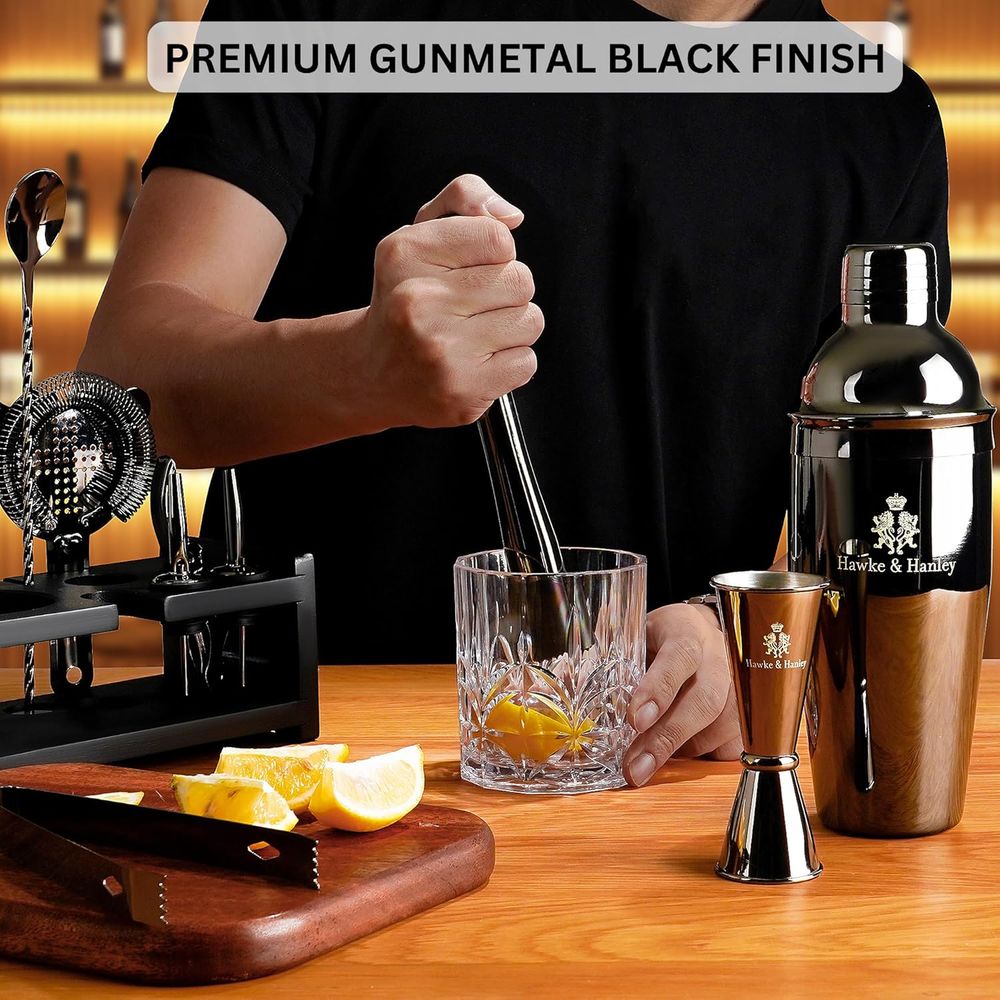 Cocktail Shaker Bar Set with i - Cocktail Recipe Book 리뷰 및 가격