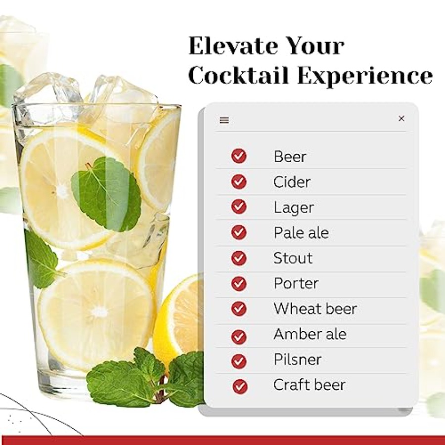 Bulk Classic Premium Beer Pint - Highball Glass Set 리뷰 및 가격