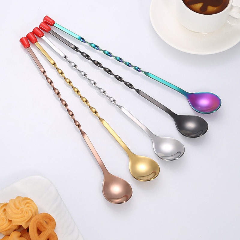 100Pcs/Lot Stainless Steel Twi - Bar Spoon Twisted 리뷰 및 가격