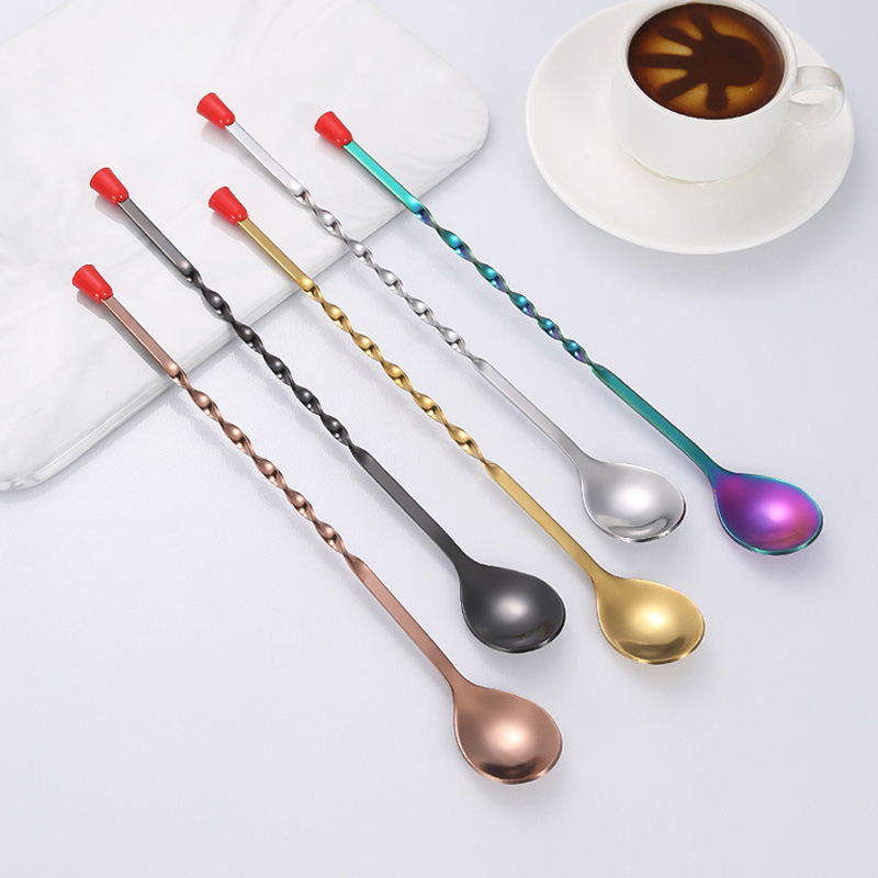 100Pcs/Lot Stainless Steel Twi - Bar Spoon Twisted 리뷰 및 가격