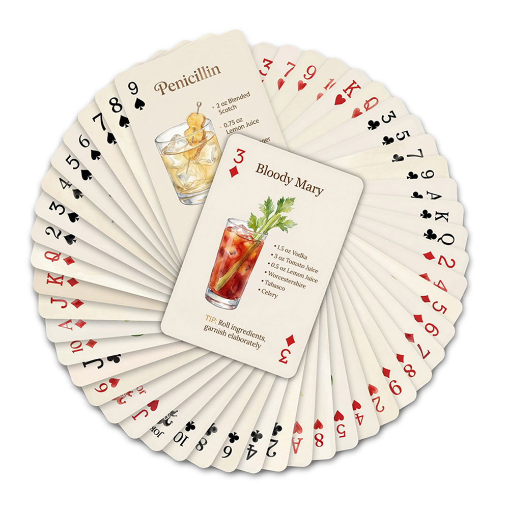 54pcs Cocktail Recipes Playing - Cocktail Recipe Book 리뷰 및 가격