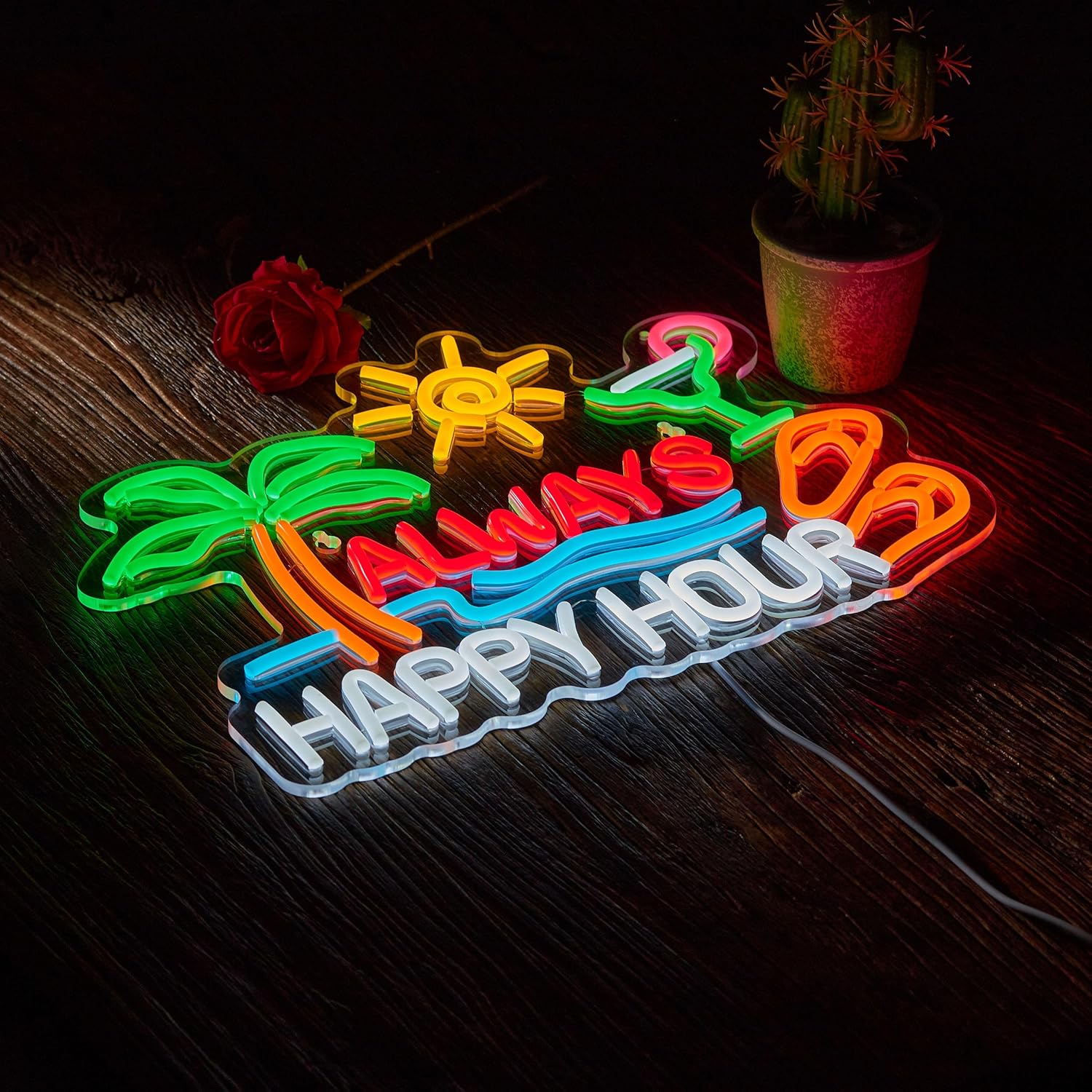 Always Happy Hour Beer Bar Neo - Home Bar Signs 리뷰 및 가격