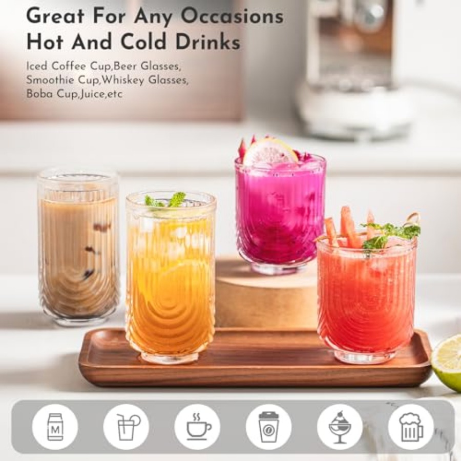 Water Drinking Glasses Set of  - Highball Glass Set 리뷰 및 가격