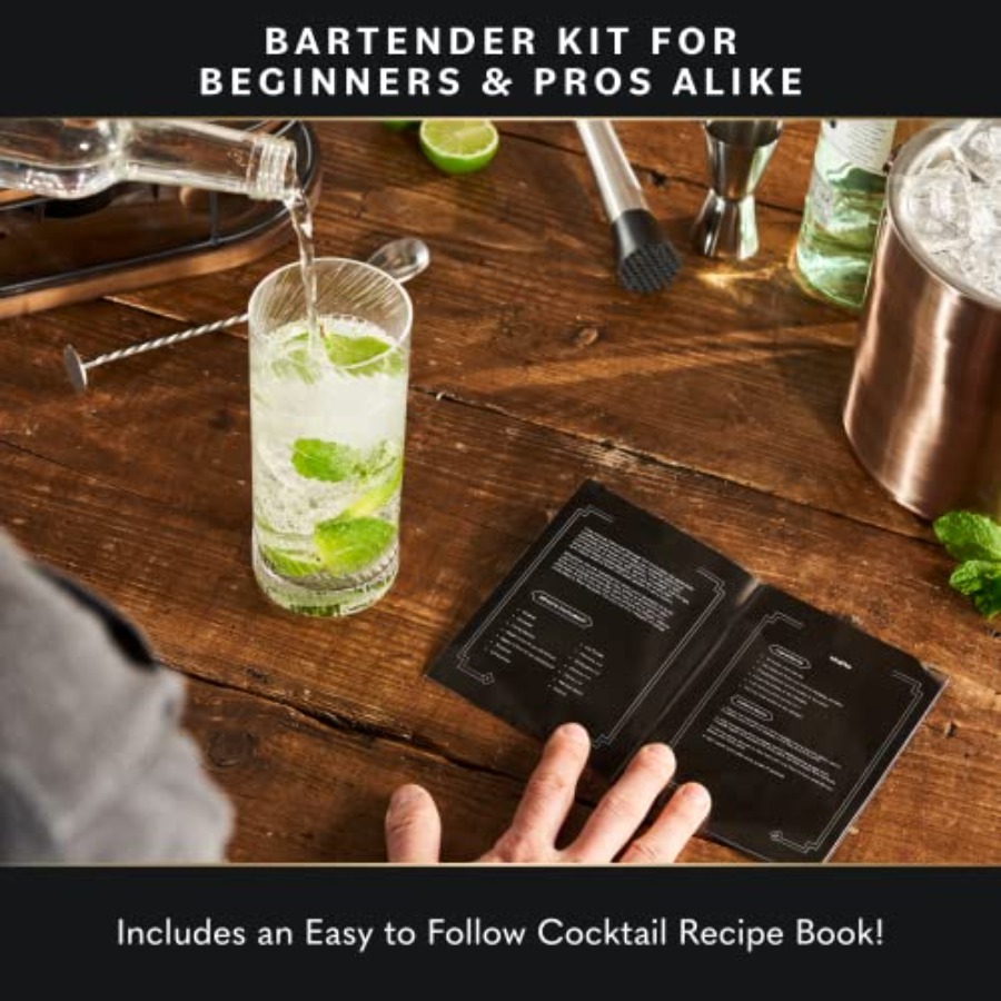 Bartender Kit - 22-Piece Cockt - Cocktail Recipe Book 리뷰 및 가격
