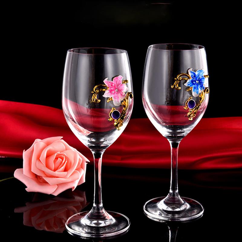 Elegant Enamel Red Wine Glasse - Highball Glass Set 리뷰 및 가격