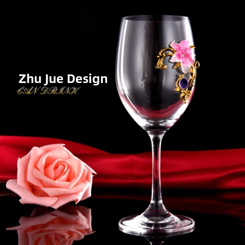 Elegant Enamel Red Wine Glasse - Highball Glass Set 리뷰 및 가격