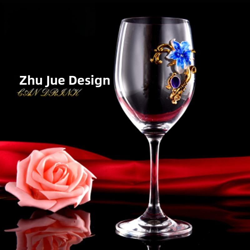 Elegant Enamel Red Wine Glasse - Highball Glass Set 리뷰 및 가격