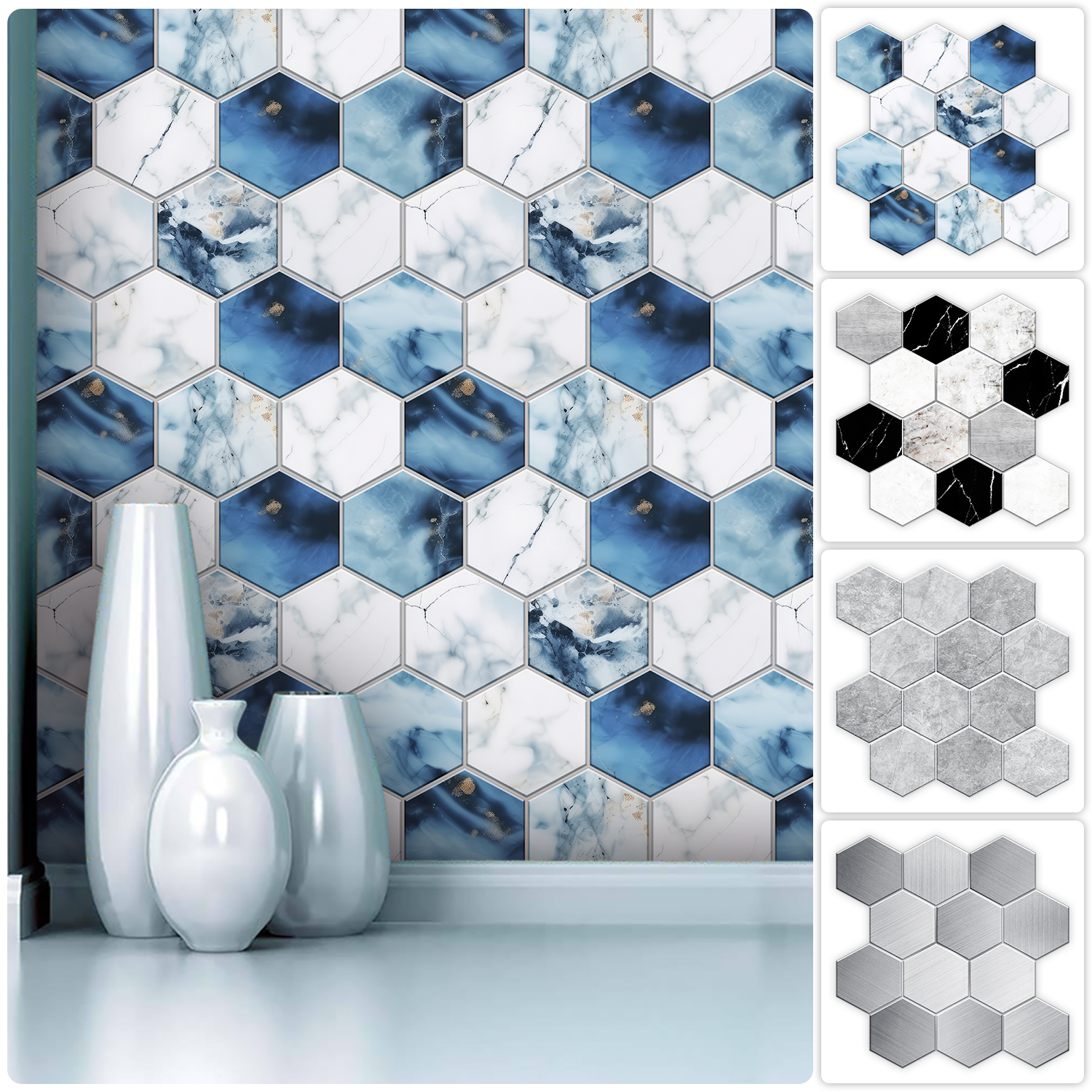 5 Styles Flat Hexagon Marble E - Home Bar Sink 리뷰 및 가격