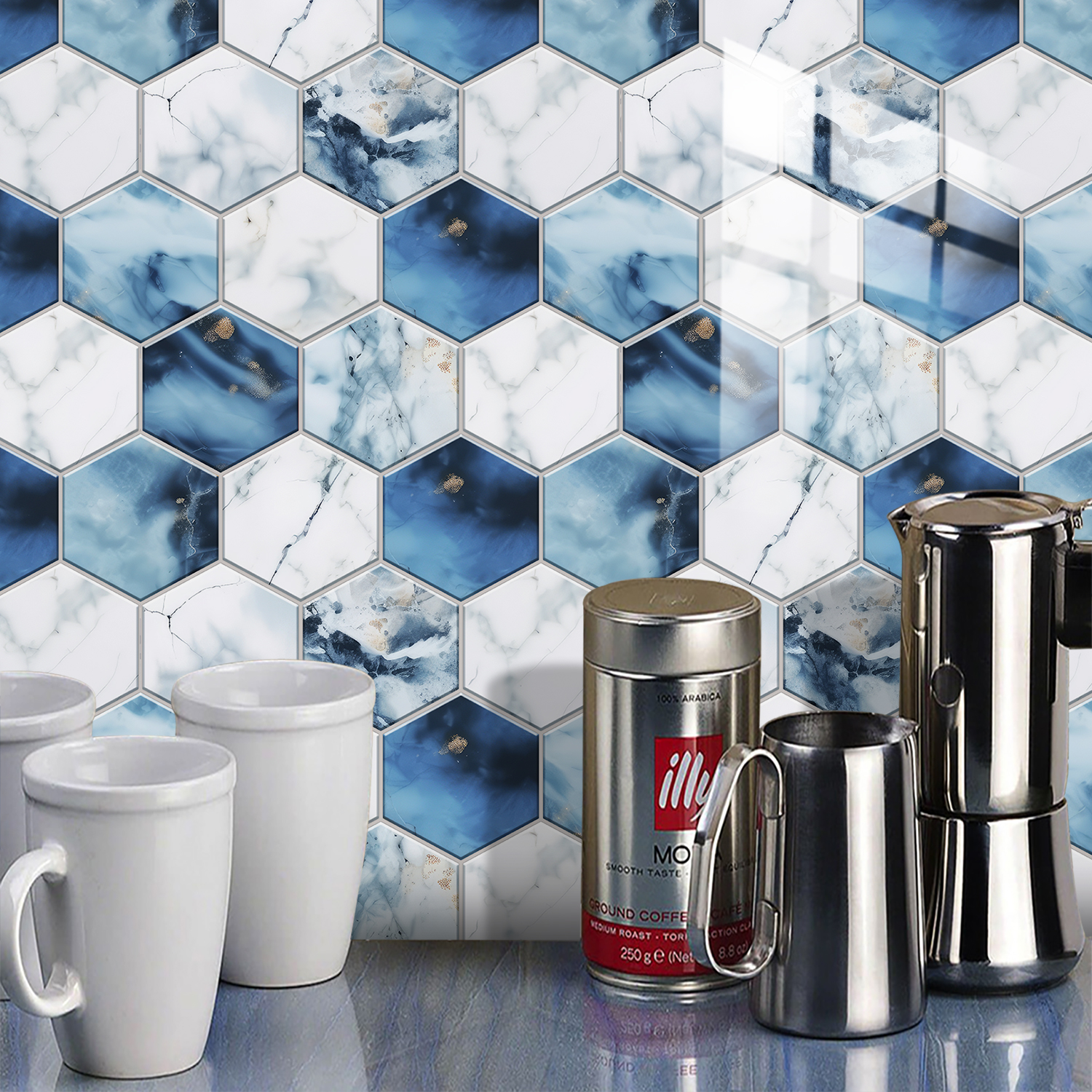 5 Styles Flat Hexagon Marble E - Home Bar Sink 리뷰 및 가격