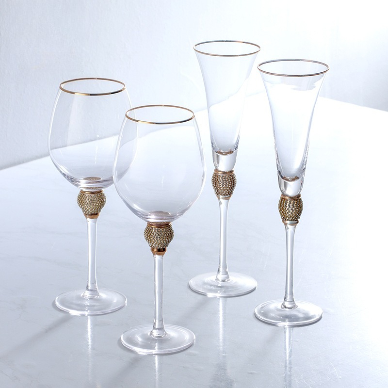 Luxury Diamond Gold Rim Highba - Highball Glass Set 리뷰 및 가격