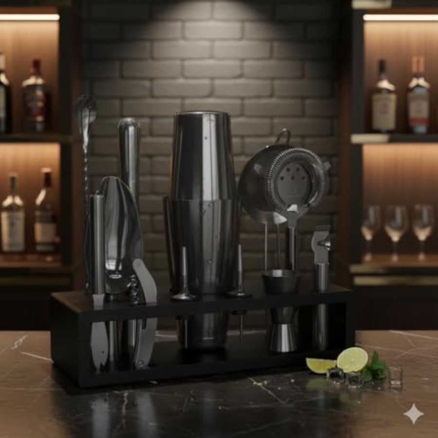 13-Piece Gunmetal Black Stainl - Boston Shaker Set 리뷰 및 가격
