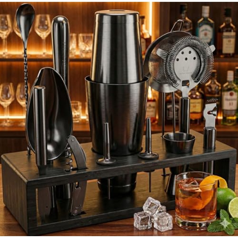 13-Piece Gunmetal Black Stainl - Boston Shaker Set 리뷰 및 가격