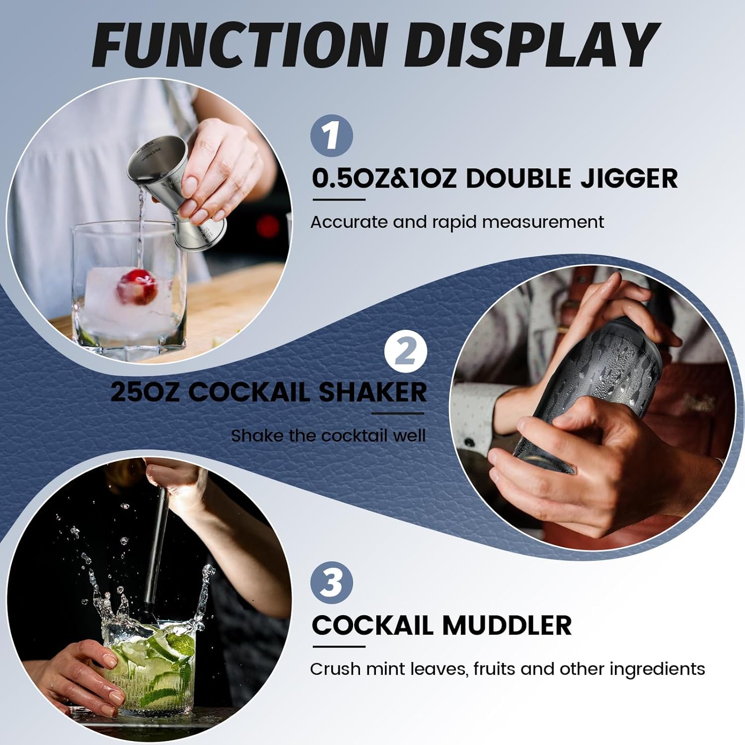 13-Piece Cocktail Shaker Set W - Cocktail Recipe Book 리뷰 및 가격