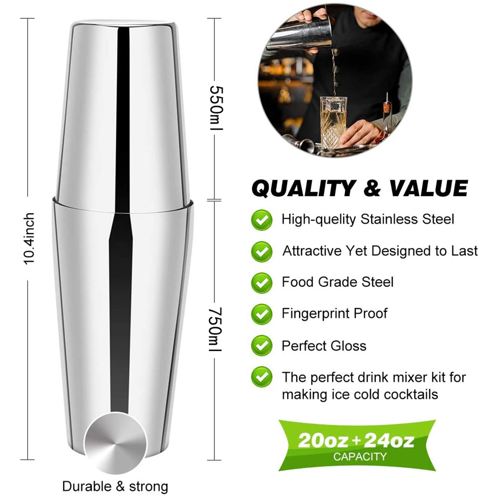 Boston Cocktail Shaker Set 23- - Boston Shaker Set 리뷰 및 가격