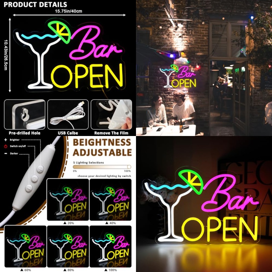 Sign for Business, Neon Open S - Home Bar Signs 리뷰 및 가격