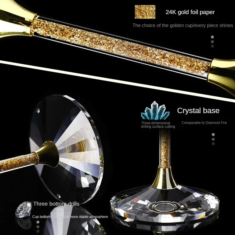 420ml Gold crystal red wine gl - Highball Glass Set 리뷰 및 가격