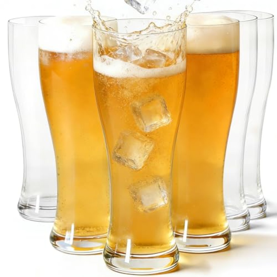 18 oz Pilsner Beer Glasses Set - Highball Glass Set 리뷰 및 가격