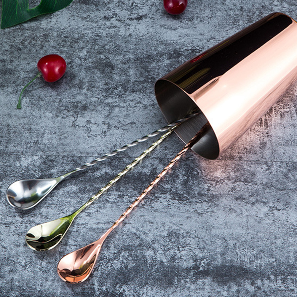 Elegant Stainless Steel Long H - Bar Spoon Twisted 리뷰 및 가격