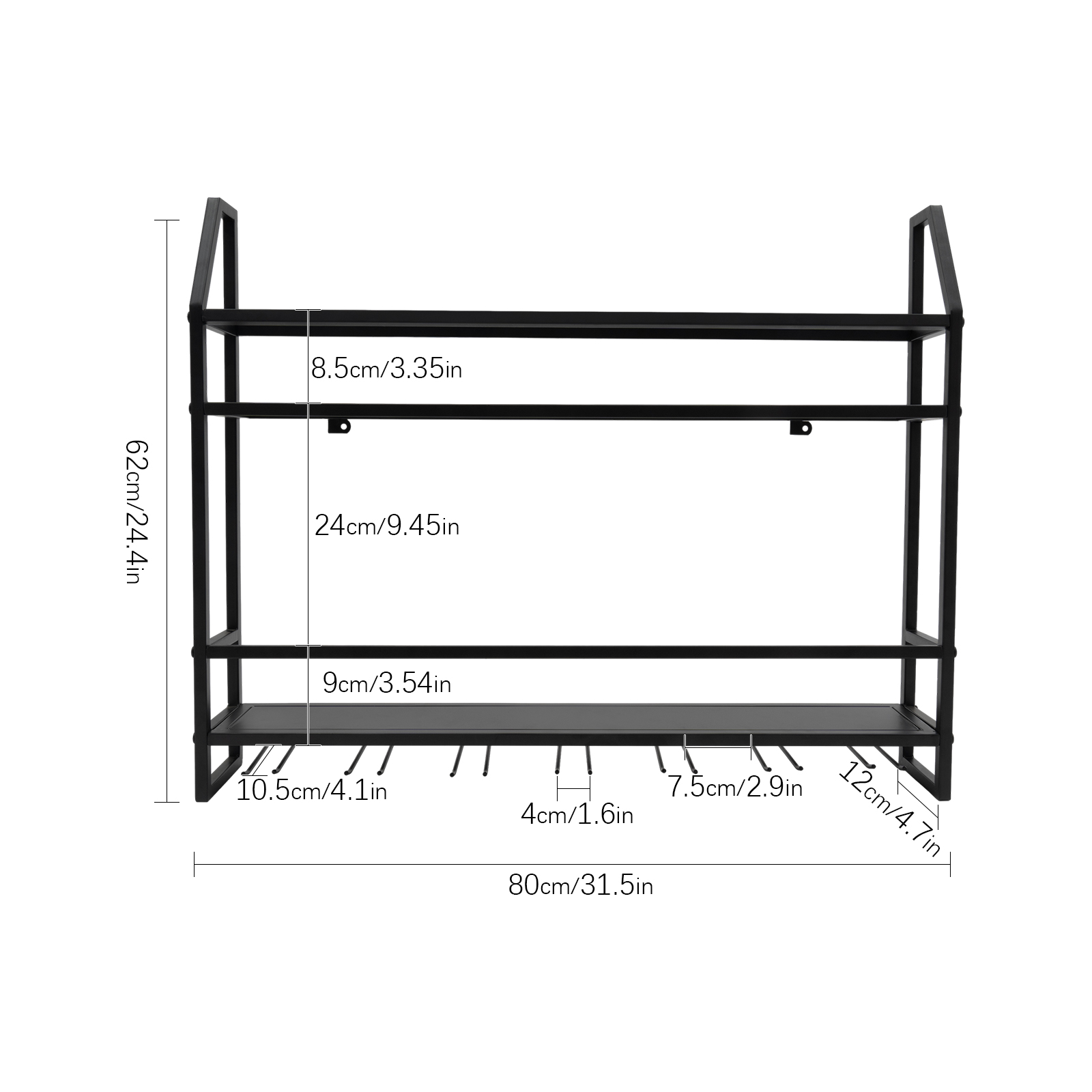 Double-layer Wine Rack Wall-Mo - Home Bar Stand 리뷰 및 가격