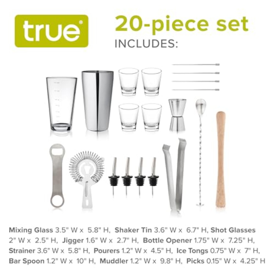 20-Piece Cocktail Shaker Bar S - Boston Shaker Set 리뷰 및 가격