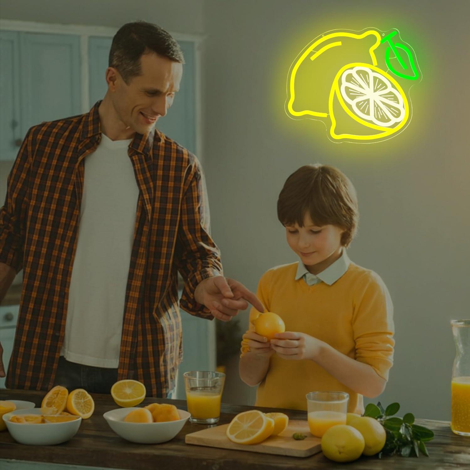 Lemon Neon Sign Dimmable LED L - Home Bar Signs 리뷰 및 가격