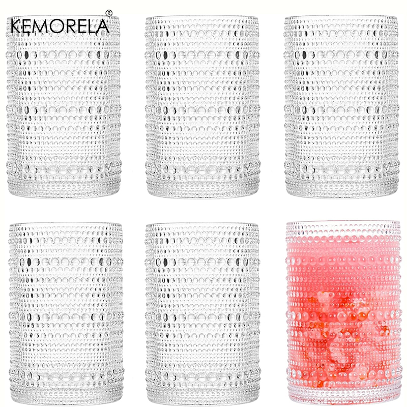 15oz Hobnail Drinking Glasses  - Highball Glass Set 리뷰 및 가격