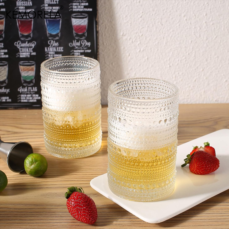 15oz Hobnail Drinking Glasses  - Highball Glass Set 리뷰 및 가격