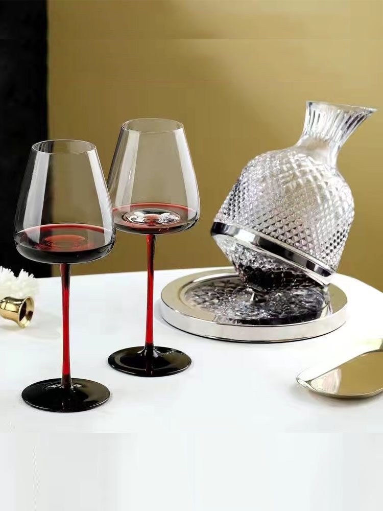 Burgundy Wine Glasses Crystal  - Highball Glass Set 리뷰 및 가격