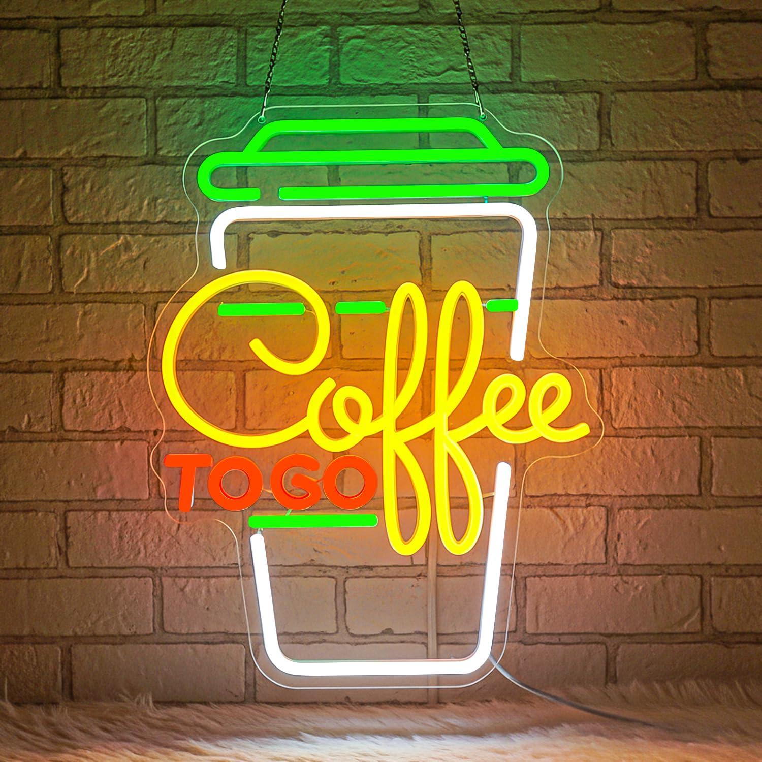Coffee Neon Sign USB Dimmable  - Home Bar Signs 리뷰 및 가격