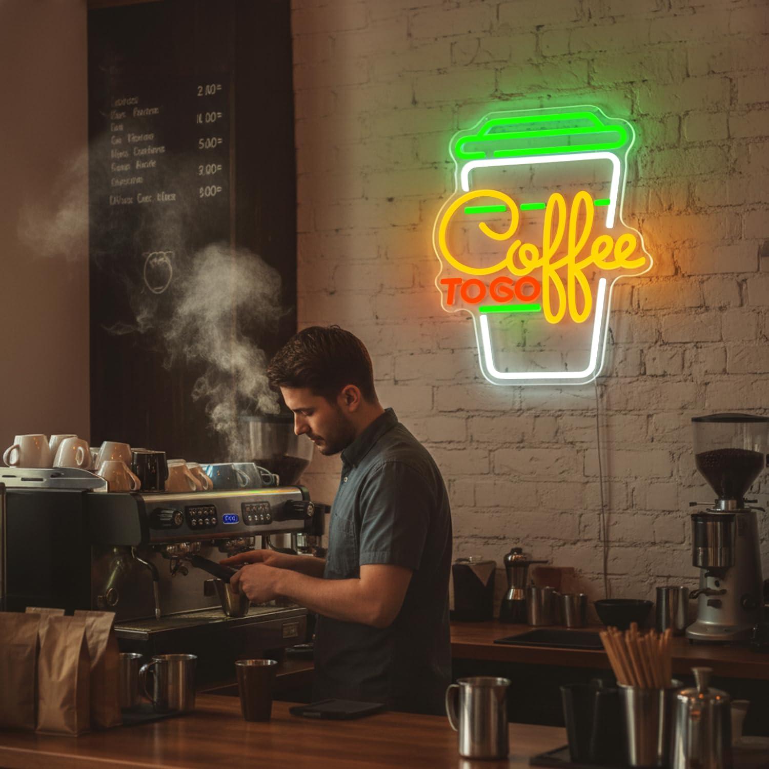 Coffee Neon Sign USB Dimmable  - Home Bar Signs 리뷰 및 가격