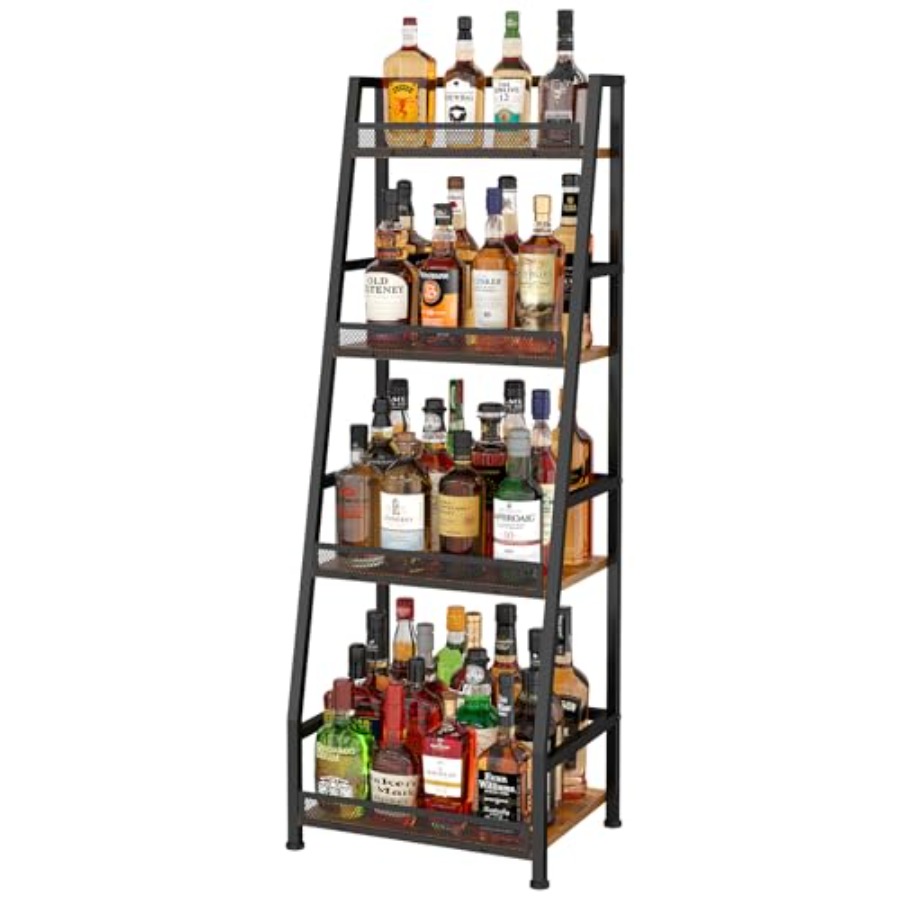 4-Tier Trapezoid Liquor Stand  - Home Bar Stand 리뷰 및 가격