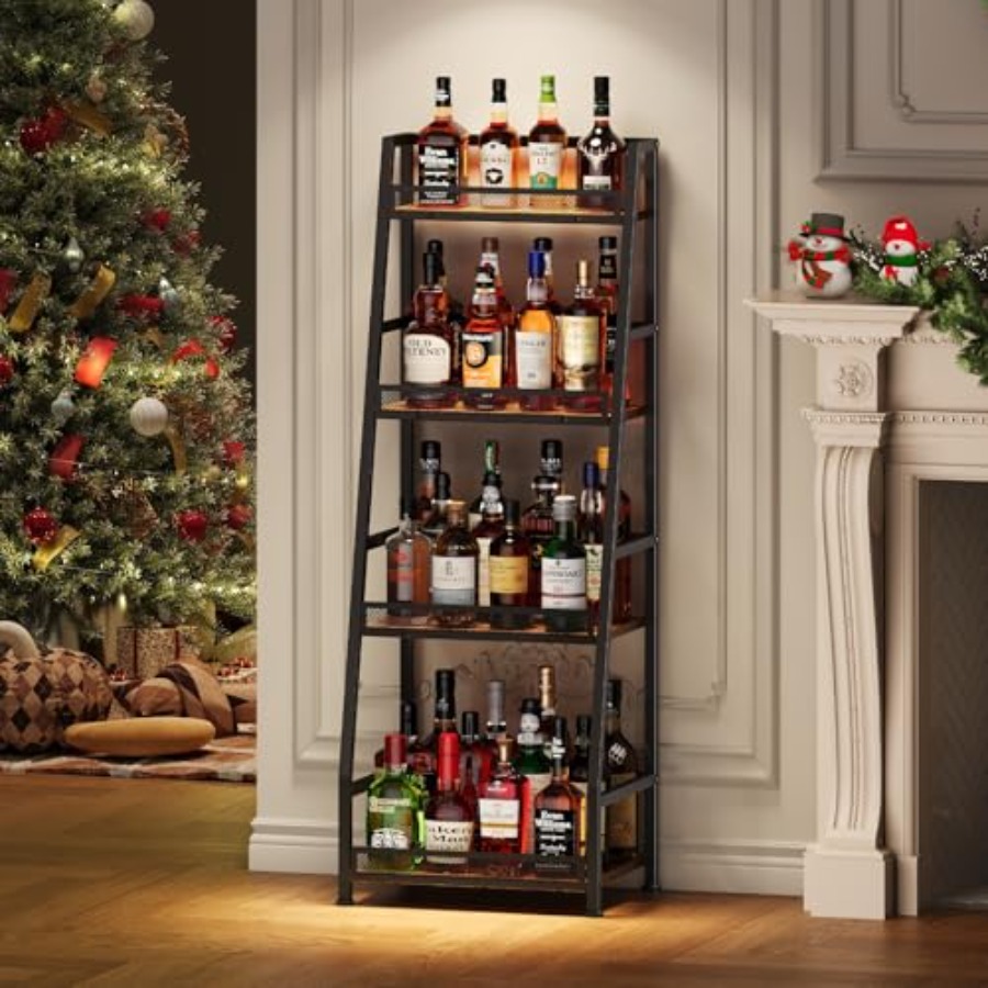 4-Tier Trapezoid Liquor Stand  - Home Bar Stand 리뷰 및 가격