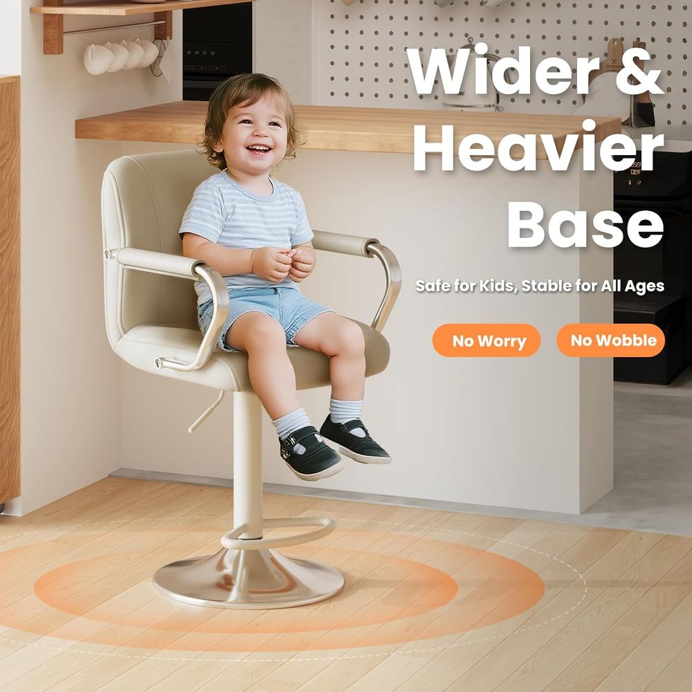 3 Beige Adjustable Swivel Coun - Home Bar Seating 리뷰 및 가격