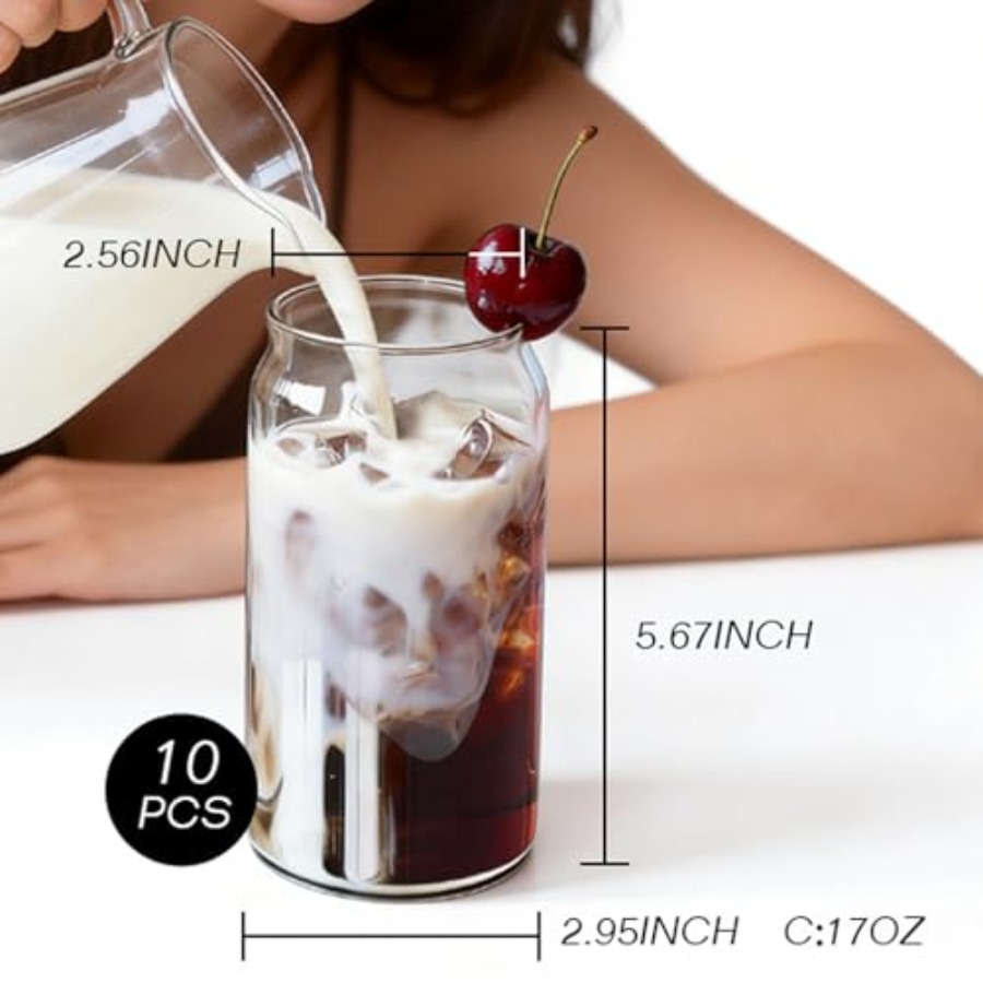 Drinking Glasses Set of 10, 17 - Highball Glass Set 리뷰 및 가격