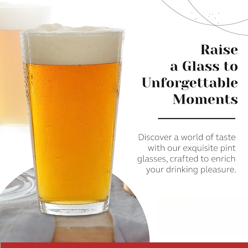16 oz Pint Glasses 6 Pcs Set D - Highball Glass Set 리뷰 및 가격