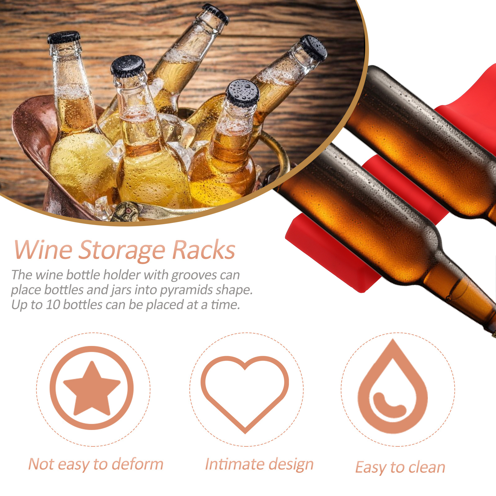 Bottle Stacker Rack Silicone F - Home Bar Stand 리뷰 및 가격