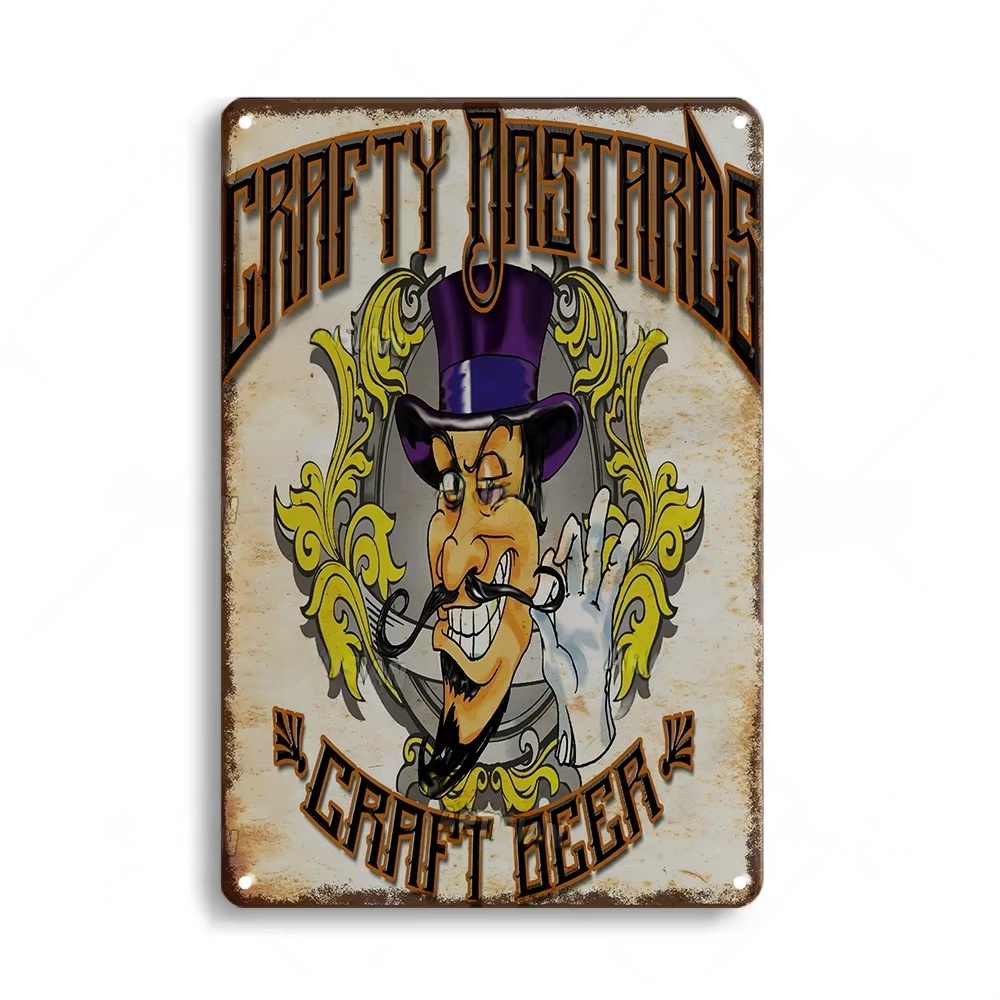 Rusty Metal Tin Sign Beer Meta - Home Bar Signs 리뷰 및 가격