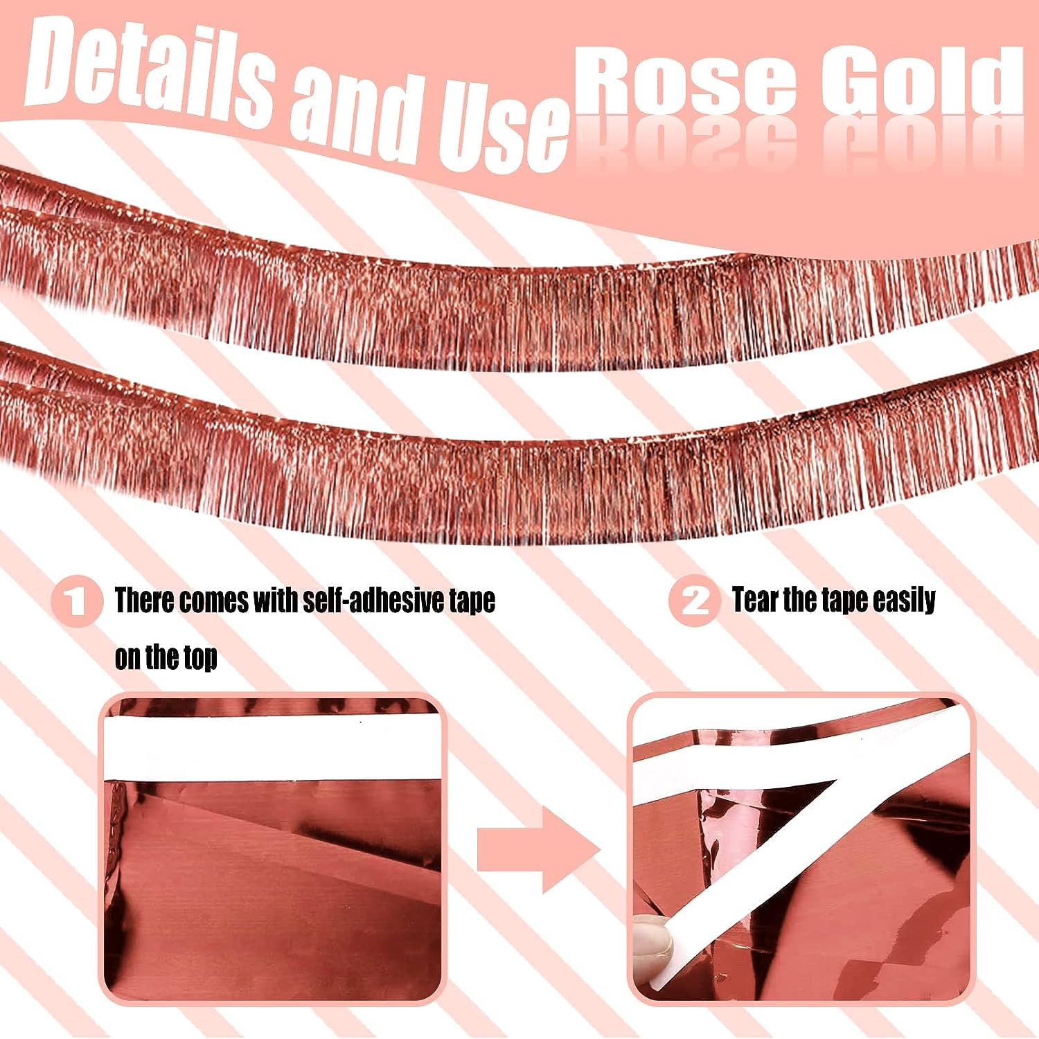 30x300CM Foil Fringe Garland S - Home Bargains 리뷰 및 가격