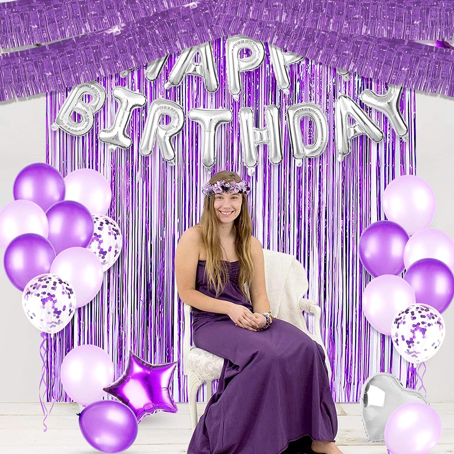 30x300CM Foil Fringe Garland S - Home Bargains 리뷰 및 가격