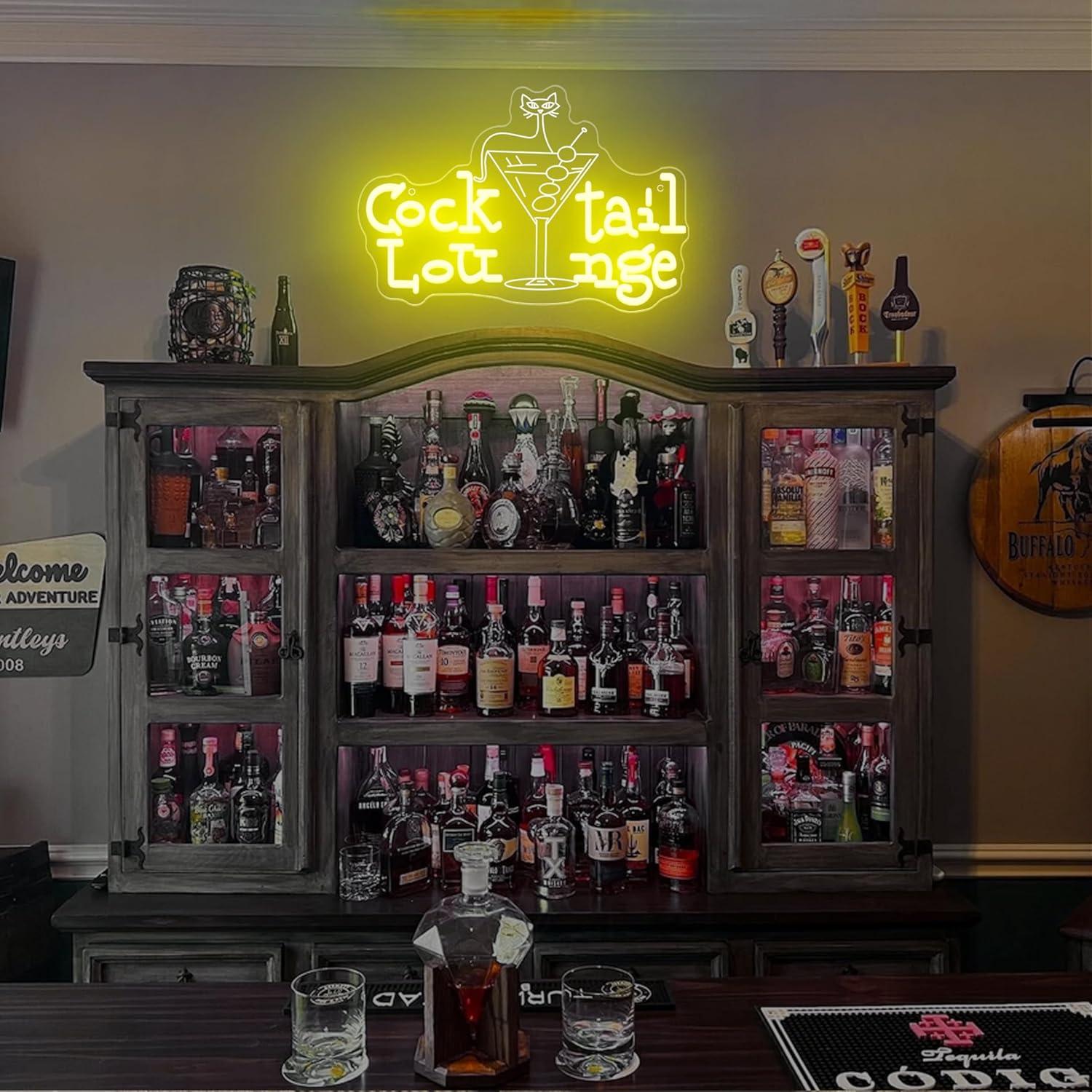 Cocktail Lounge Neon Sign Dimm - Home Bar Signs 리뷰 및 가격
